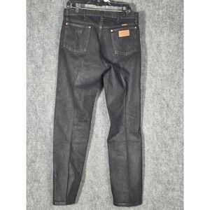 Wrangler 13MWZWK Mens Jeans Black Classic Fit Straight Leg Size 33x34 Western